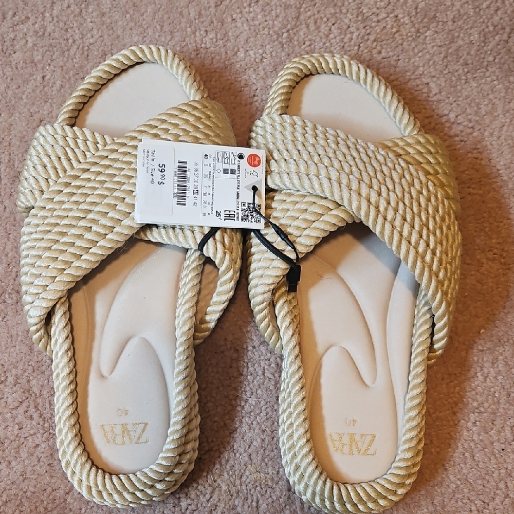 Zara Women's Cream Sandals